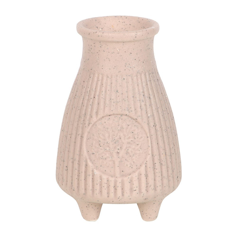 Ribbed ceramic Palo Santo brick burner front view