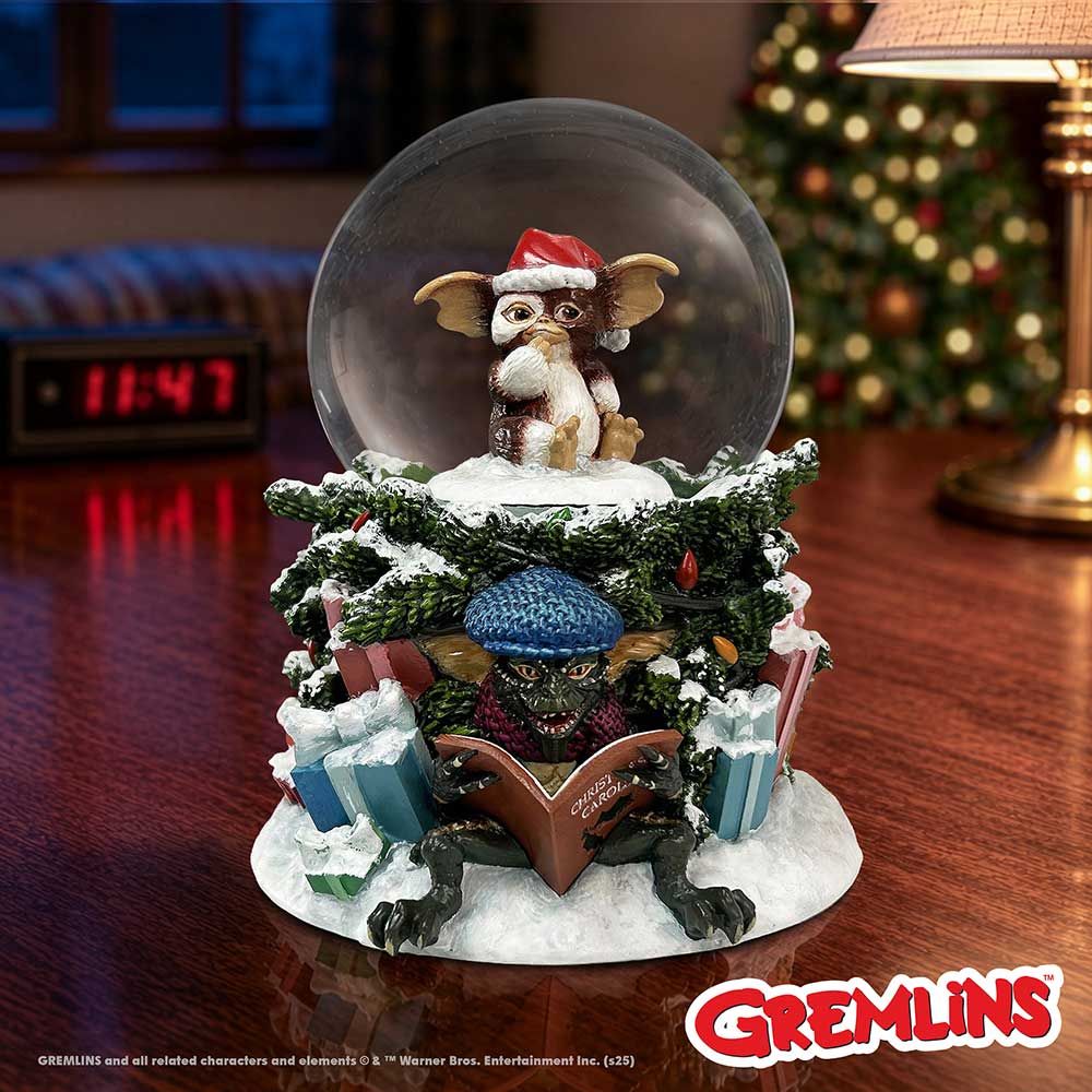 Gremlins Christmas Carol Snow Globe festive display