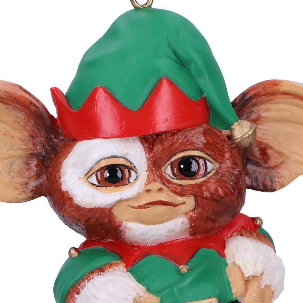 Gizmo Gremlins elf ornament close up