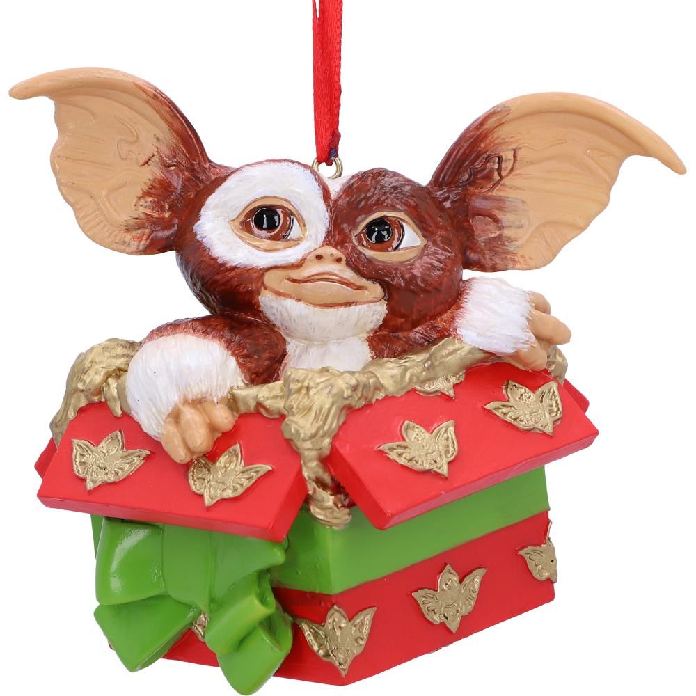 Gizmo Gremlins gift box Christmas ornament