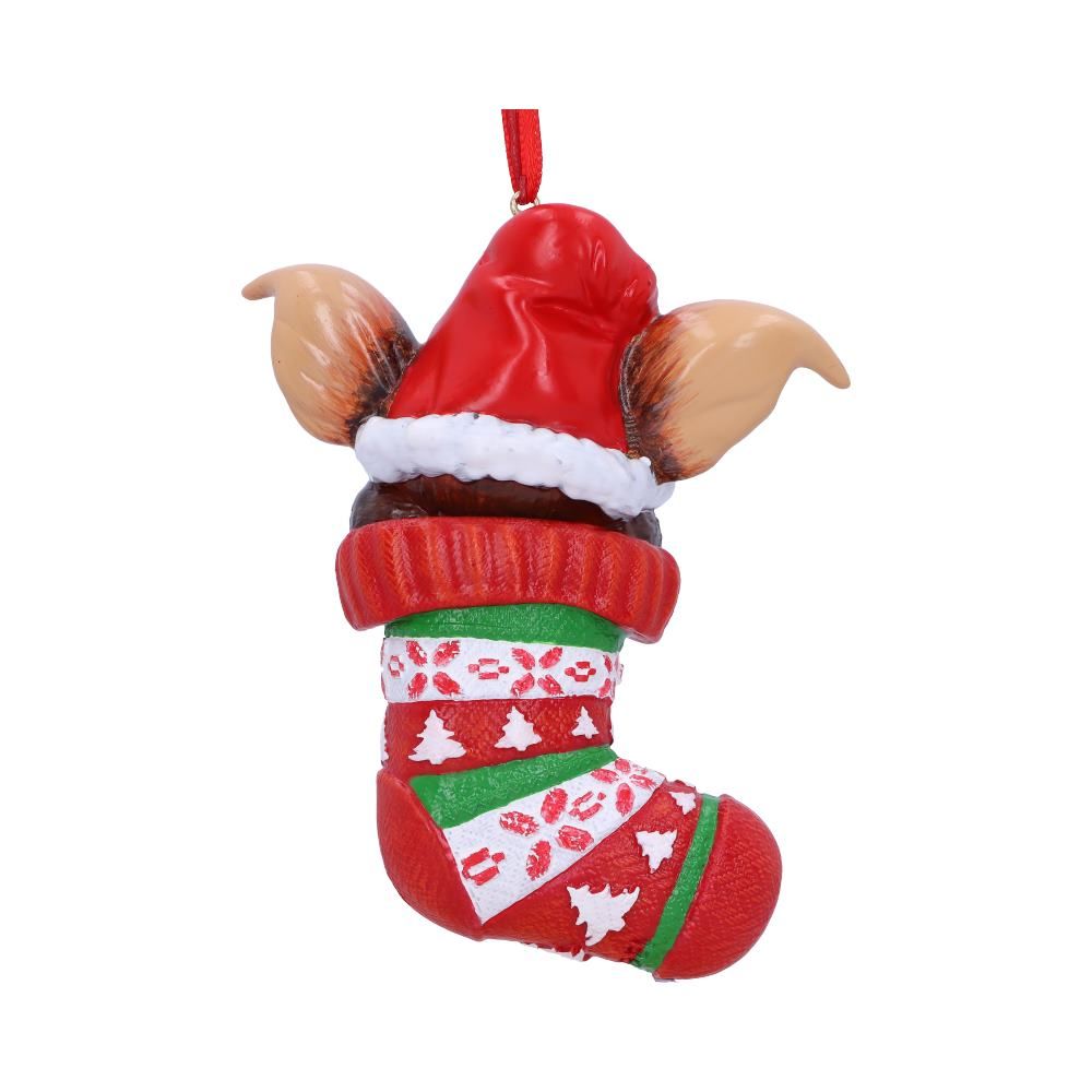 Gizmo Christmas stocking ornament rear view