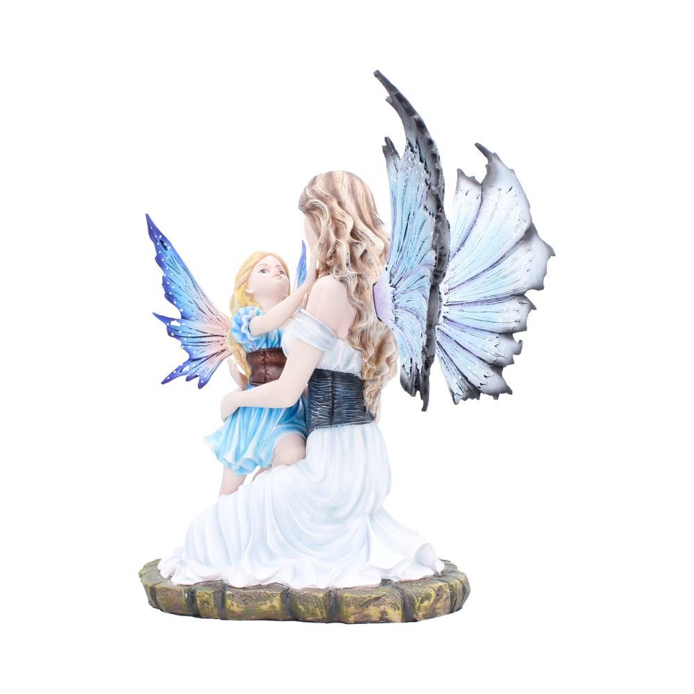 Guardian Wings Fairy and Child Figurine by Nemesis Now side view