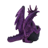 Guardian of the Geode Purple Dragon Figurine