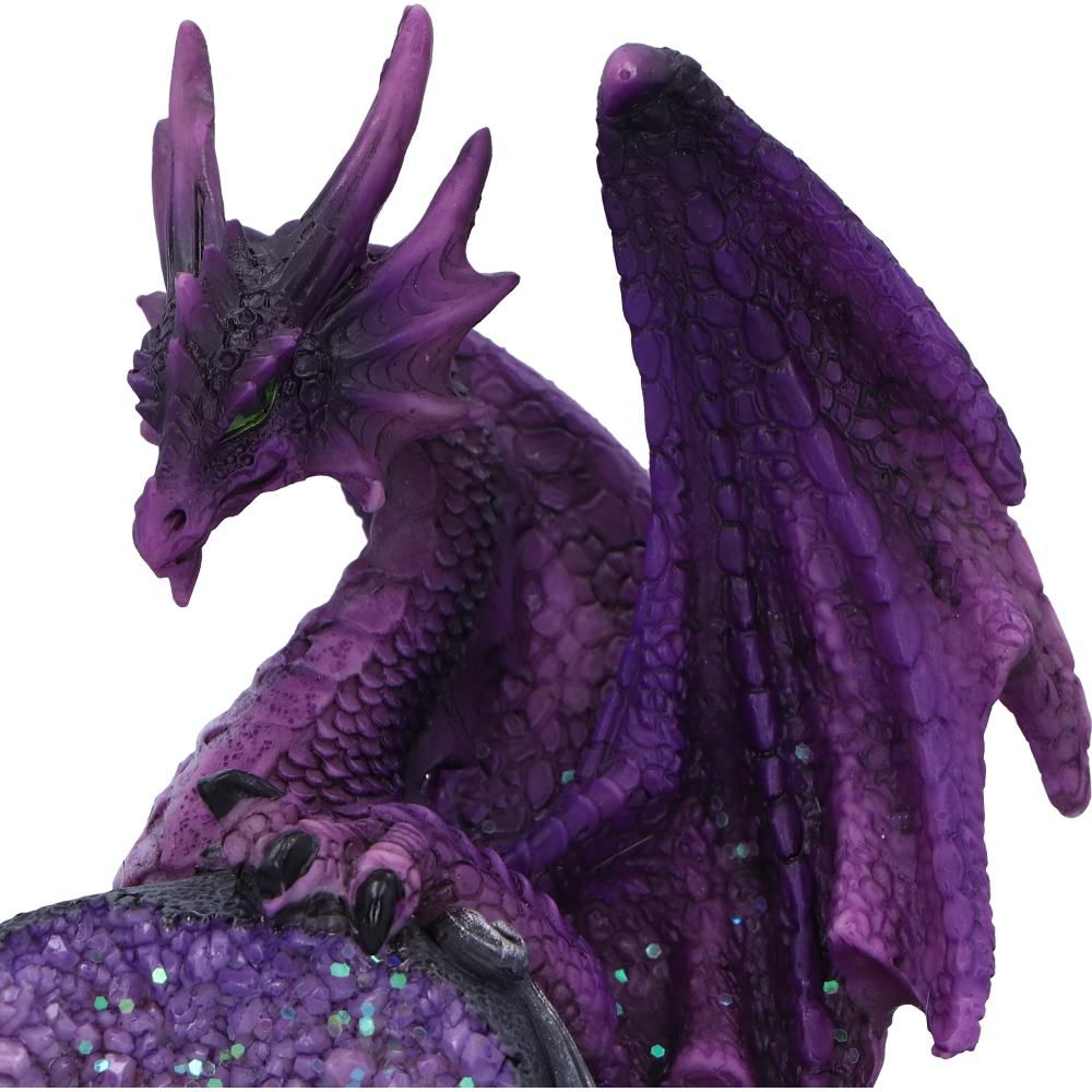 Guardian of the Geode purple dragon close-up