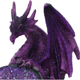 Guardian of the Geode Purple Dragon Figurine