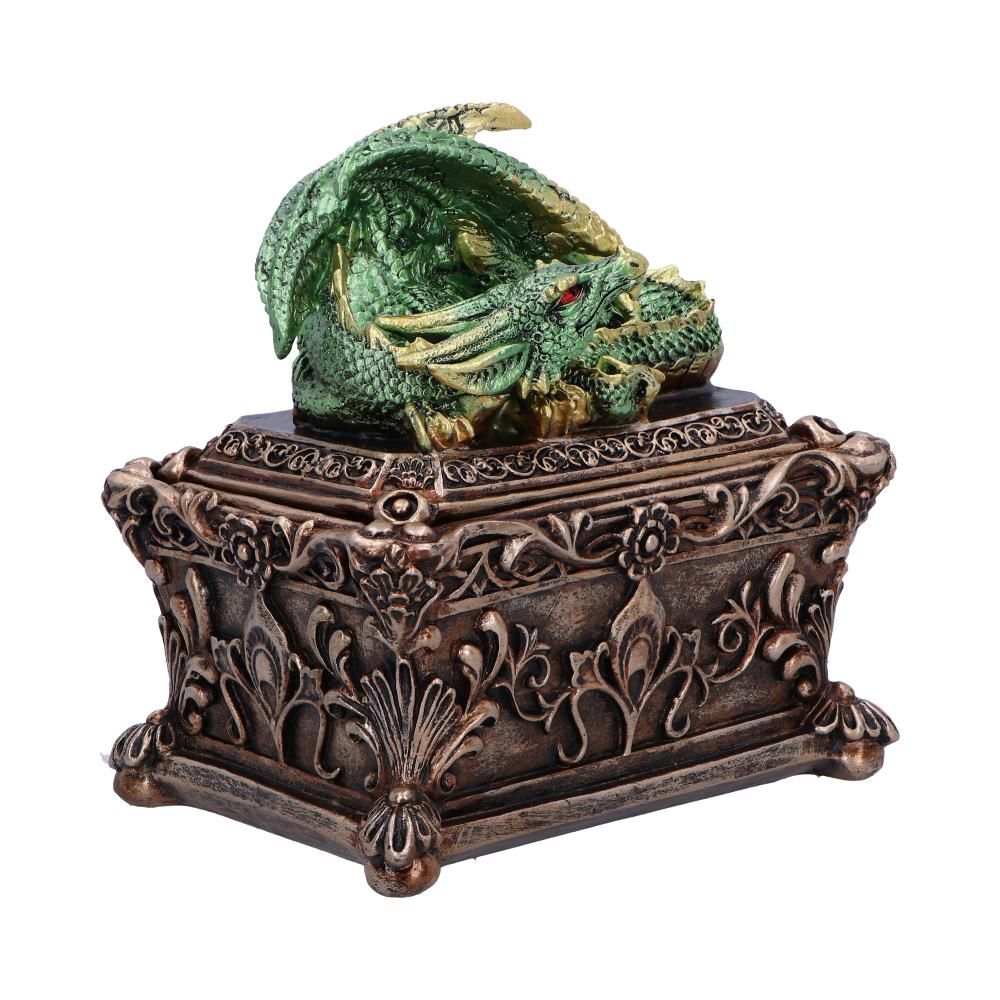 Side profile of dragon jewellery storage box