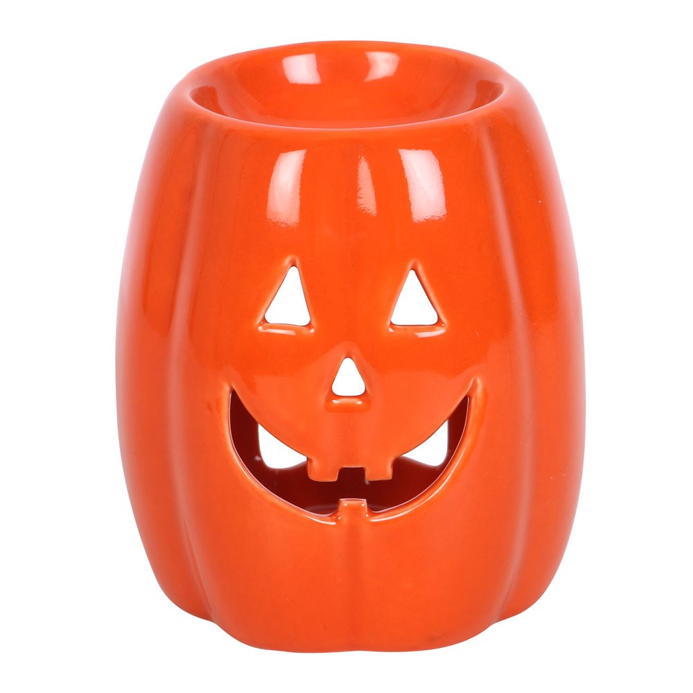 Orange Halloween pumpkin oil burner and wax melt burner