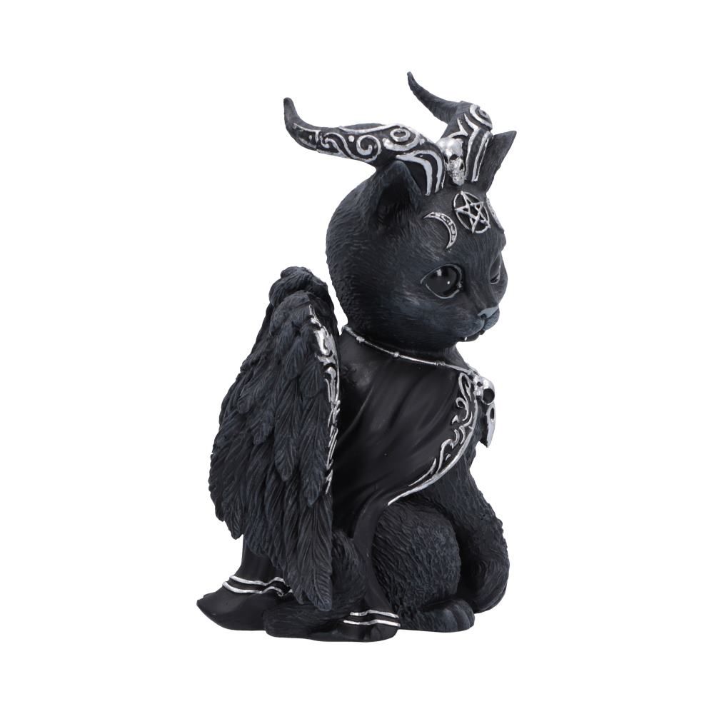 Side view of the Halpurr gothic cat figurine