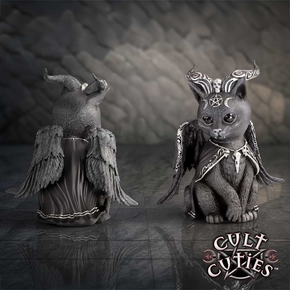 Halpurr and Cult Cuties gothic cat figurines