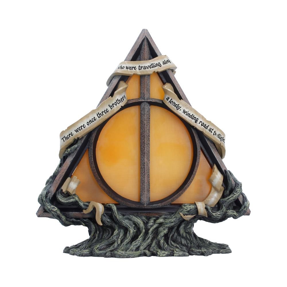 Front view of Harry Potter Deathly Hallows lamp