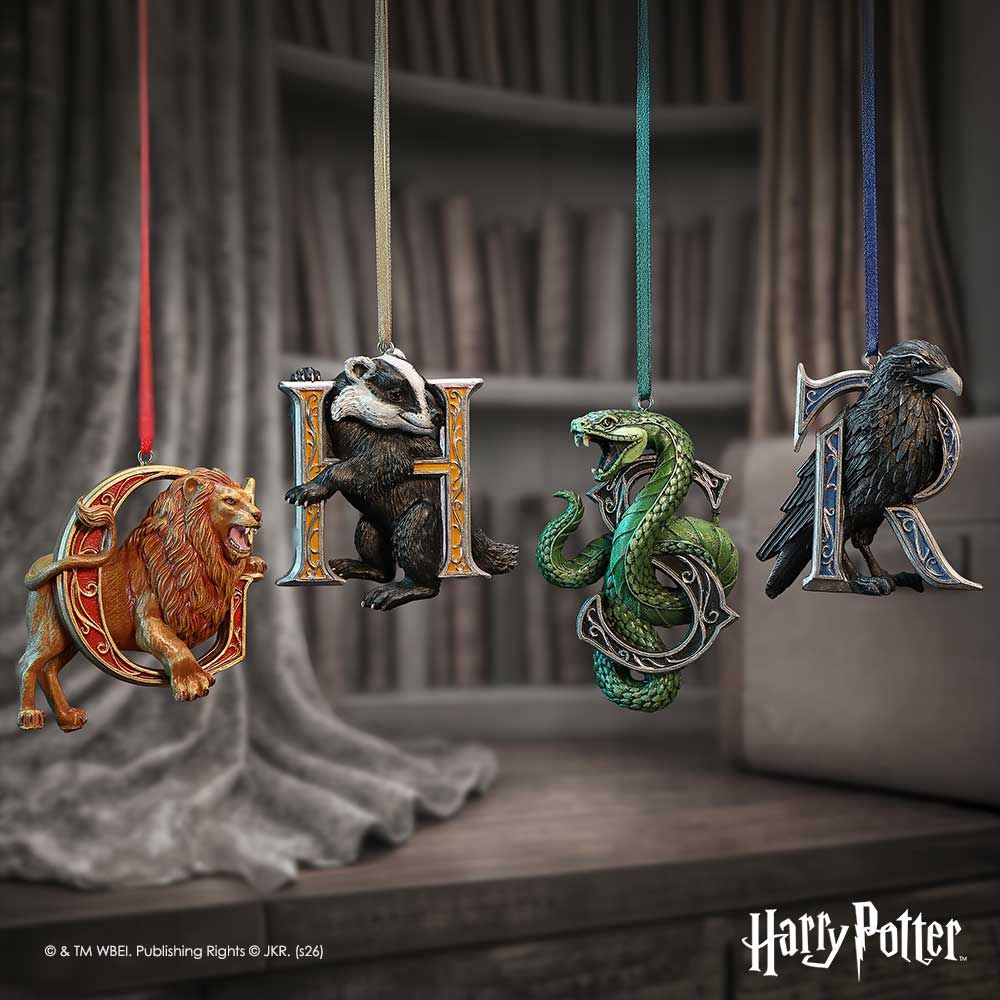 Harry Potter Hogwarts house hanging ornament collection