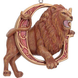 Gryffindor lion hanging ornament close-up