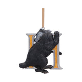 Hufflepuff badger Harry Potter hanging ornament side view