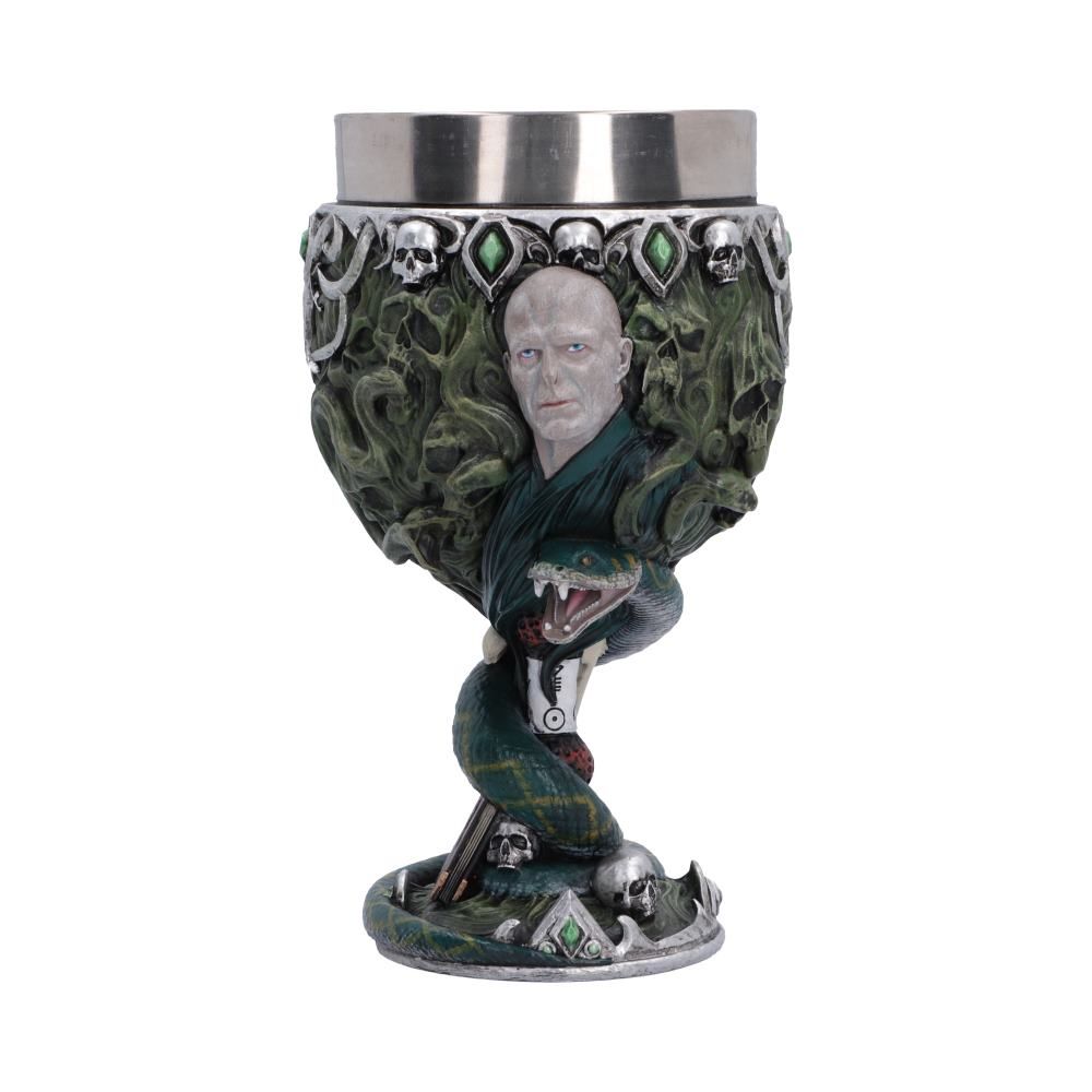 Harry Potter Voldemort Chalice with dark green sculpted design