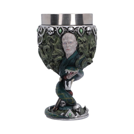 Harry Potter Voldemort Chalice with dark green sculpted design