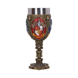 Decorative goblet with a Gryffindor crest on a white background
