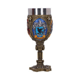 Decorative goblet with intricate design and Ravenclaw emblem on a white background