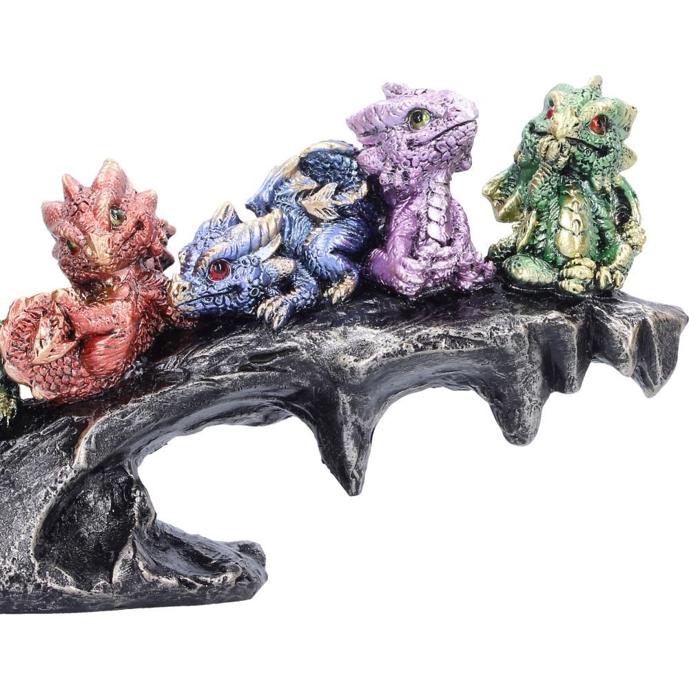 Hatchling Haven Dragon Figurine showing rocky base