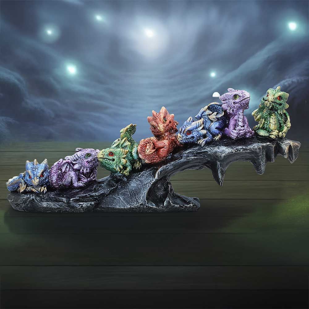 1. Hatchling Haven fantasy dragon ornament on display
