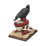 Heartaches Reflection Raven & Skull Figurine
