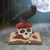 Heartaches Reflection Raven & Skull Figurine