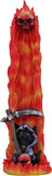 Hell Puss Reaper Black Cat & Flames Incense Burner