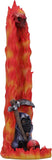 Hell Puss Reaper Black Cat & Flames Incense Burner