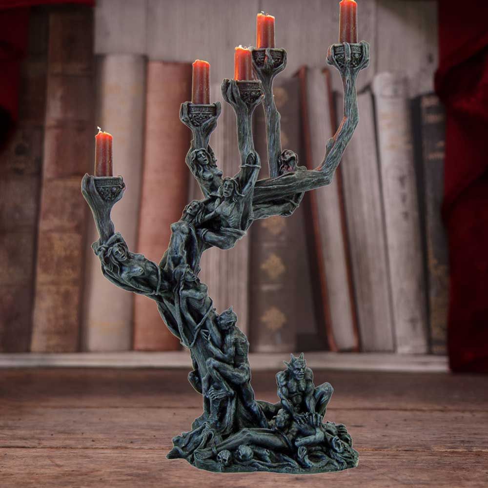 Hells Demon Torture gothic candelabra candle holder