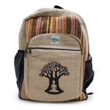 Hemp & Cotton Buddha Bodhi Tree Backpack (large)