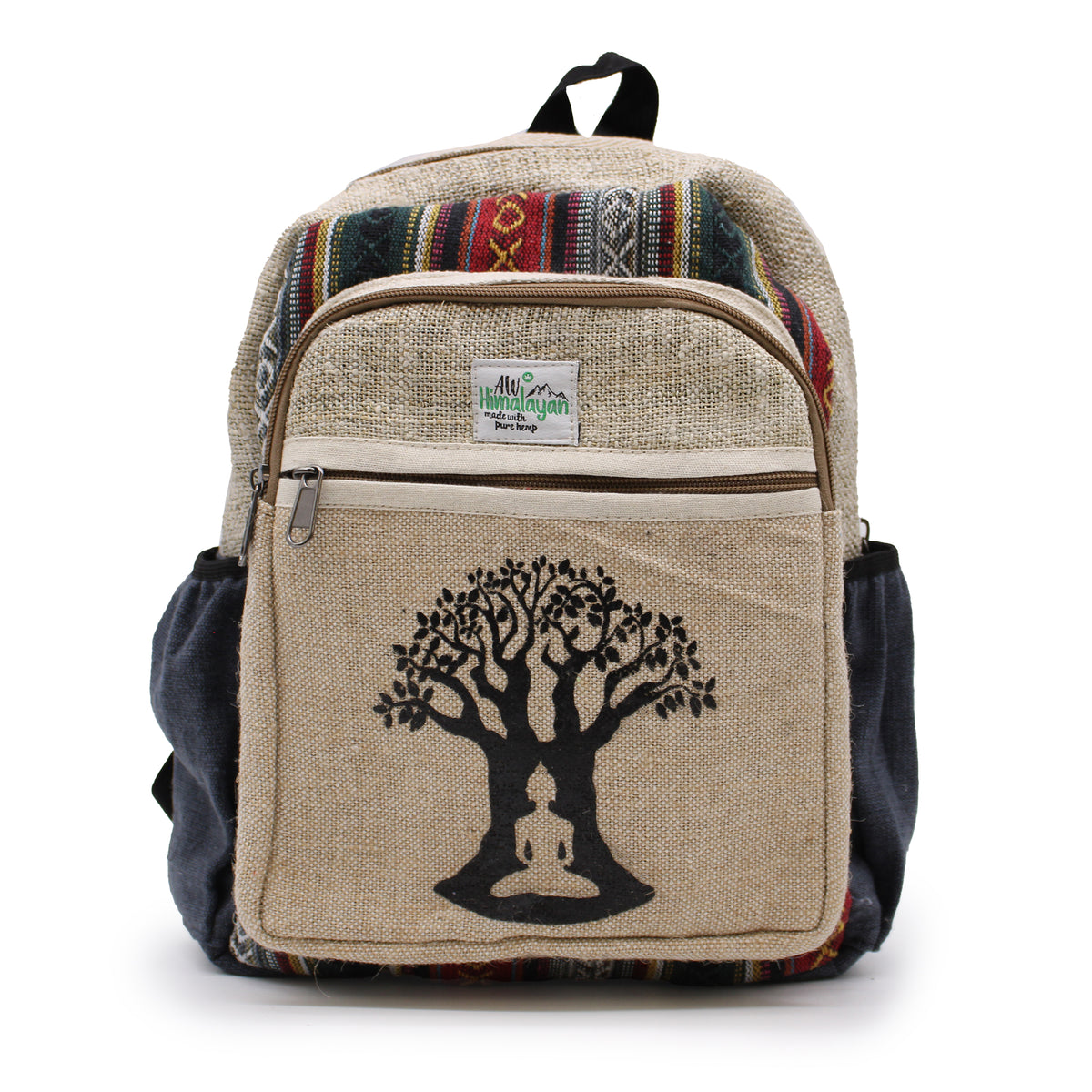 Hemp & Cotton Buddha Bodhi Tree Backpack (small)