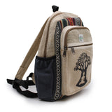 Hemp & Cotton Buddha Bodhi Tree Backpack (small)