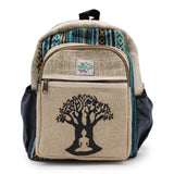 Hemp & Cotton Buddha Bodhi Tree Backpack (small)
