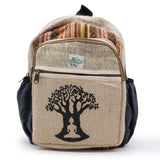 Hemp & Cotton Buddha Bodhi Tree Backpack (small)