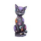Hippy Kitty Black Cat Ornament