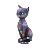 Hippy Kitty Black Cat Ornament