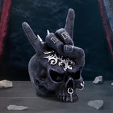 Horns Up Rock Skull Ornament