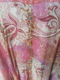 Pink hippy halterneck dress, size 12
