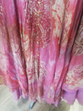 Pink hippy halterneck dress, size 12
