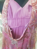 Pink hippy halterneck dress, size 12