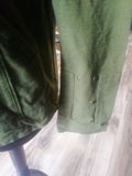 Ladies khaki military style jacket, Medium