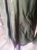Ladies khaki military style jacket, Medium