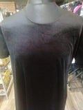 Black velvet dress, size 20