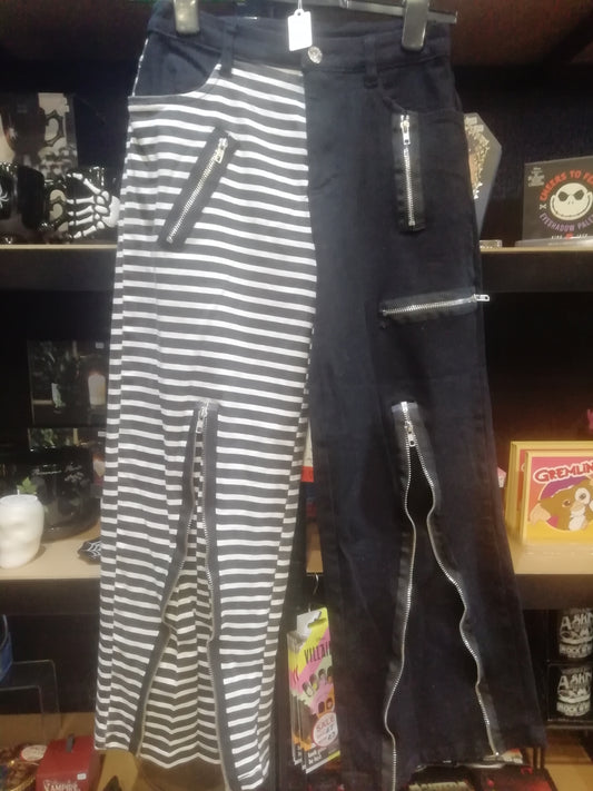 Banned Alternative Black & White Jeans