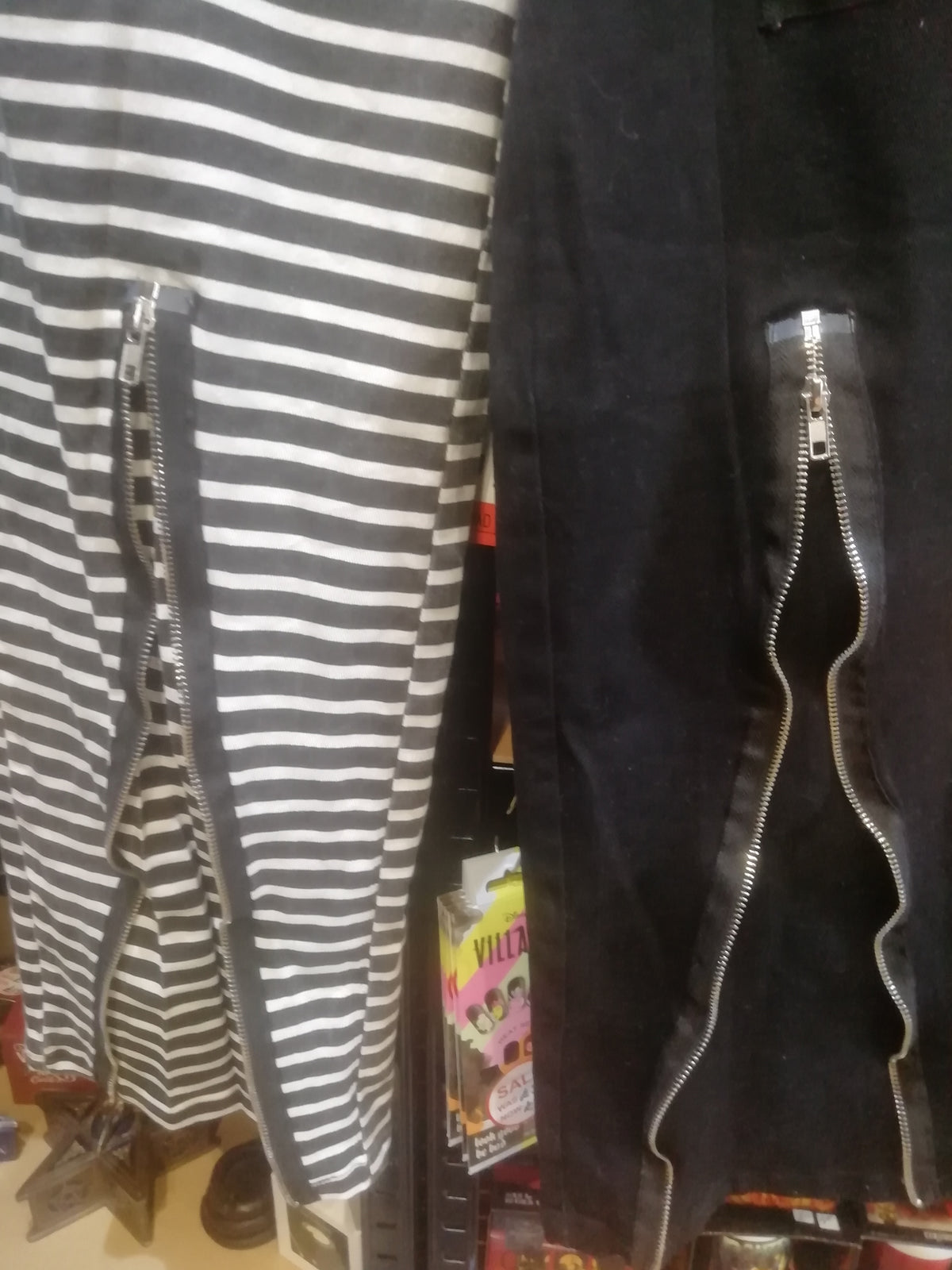 Banned Alternative Black & White Jeans