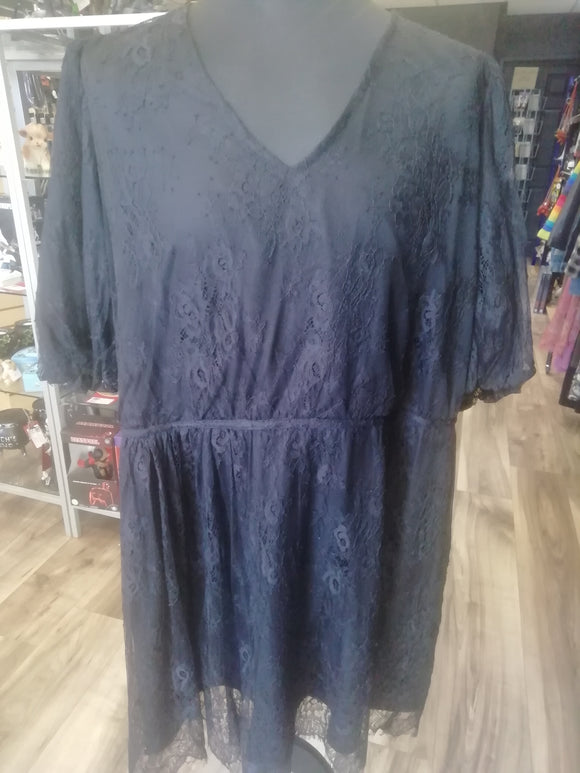 Black lace dress, size 24