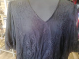Black lace dress, size 24
