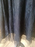 Black lace dress, size 24