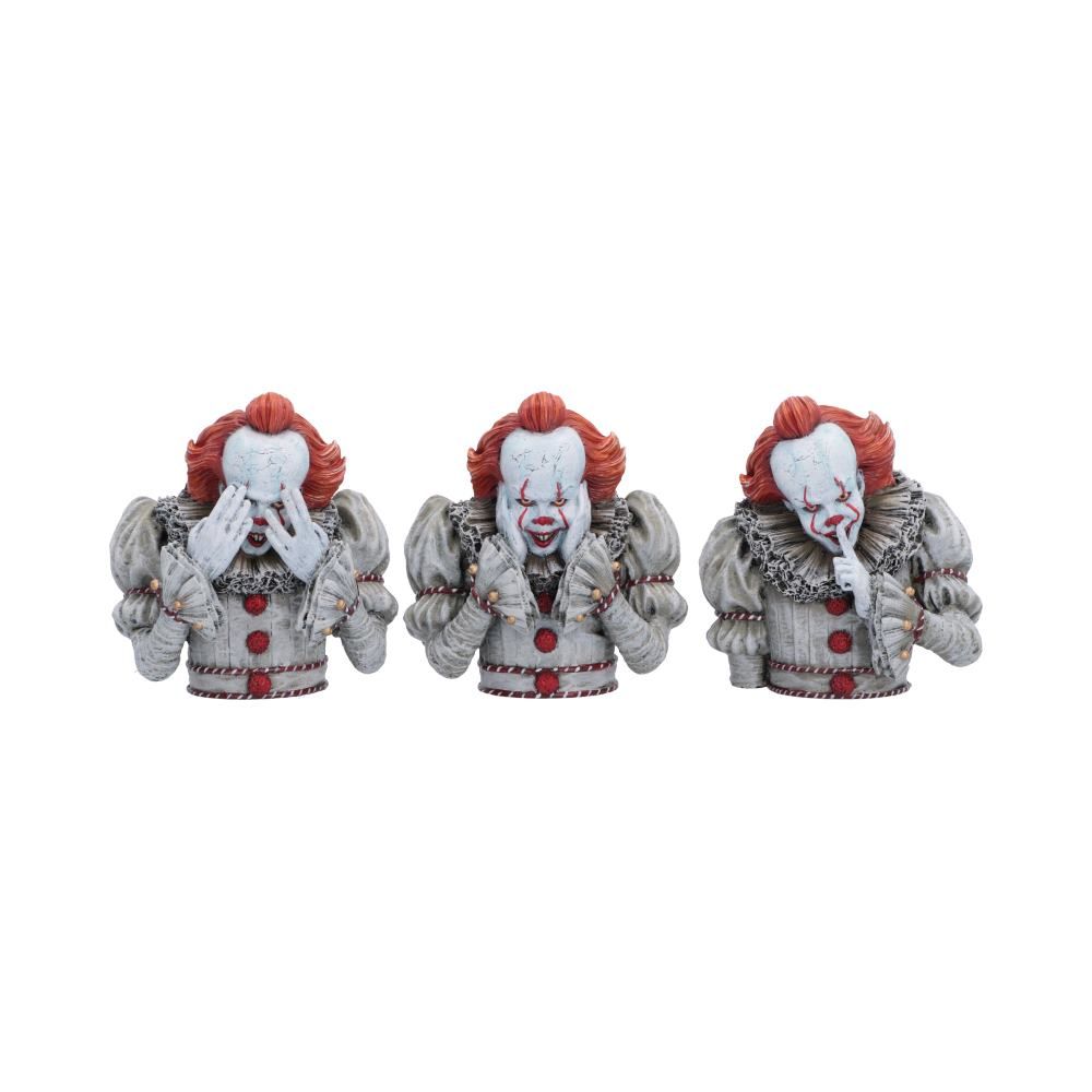 IT Three Wise Pennywise figurine set by Nemesis Now
