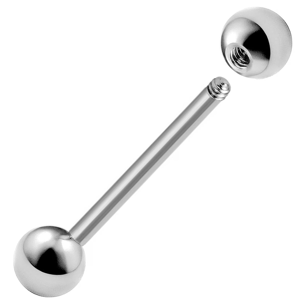 Industrial Barbell 14G (1.6mm) ‐ Surgical Steel 316L
