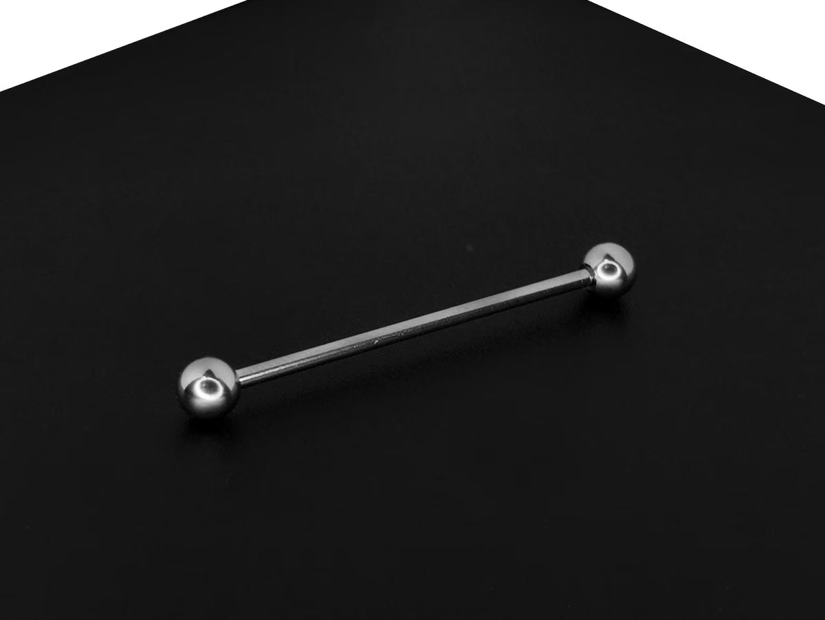 Industrial Barbell 14G (1.6mm) ‐ Surgical Steel 316L